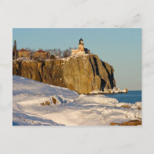 Split Rock Lighthouse State Park am See Postkarte