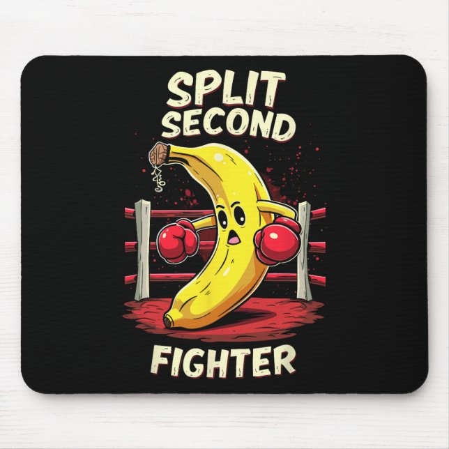 Split Second Fighter Muay Thai Mixed Martial Arts  Mousepad (Vorne)