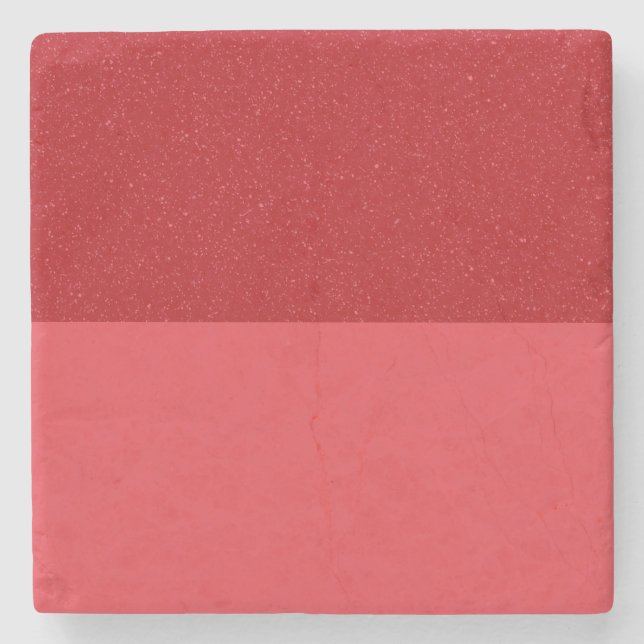 Split Speckle Tomato-Red Marble Untersetzer (Custo (Vorderseite)
