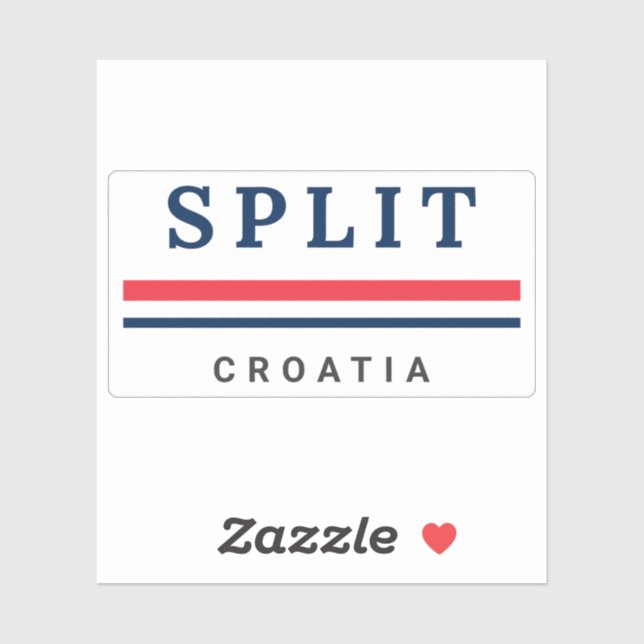 Split Stadt Kroatien Aufkleber (Blatt)