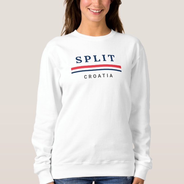 Split Stadt Kroatien Sweatshirt (Vorderseite)