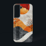 Split Sunset Terrain Phone Case Samsung Galaxy Hülle<br><div class="desc">Zwei Terrassen,  geteilt durch eine kühne untergehende Sonne,  schaffen eine auffallende Farbkomposition und Kontrast für moderne Naturliebhaber.</div>
