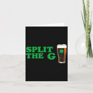 Split the g funny irish beer quote  karte
