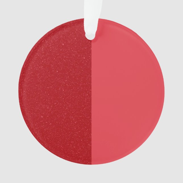 Split Tomato Red Acrylic Ornament - Anpassbar (Vorderseite)