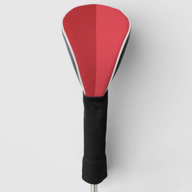 Split Tomato Red Hybrid Golf Head Cover - Custom Headcover (Vorderseite)