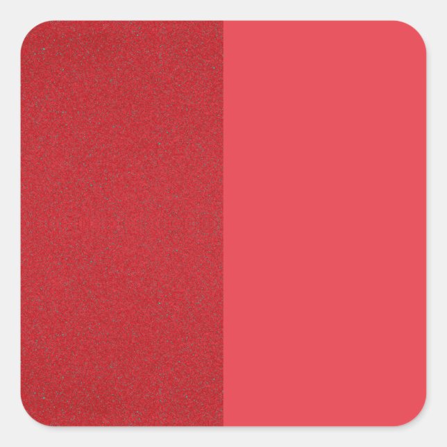 Split Tomato Red Matte Sticker – Individuelles Aus (Vorderseite)