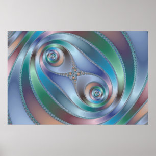 Split Tunnel - Fraktal Poster