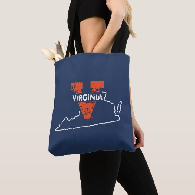 Split V Virginia Staat Liebe Tasche (Von Nahem)
