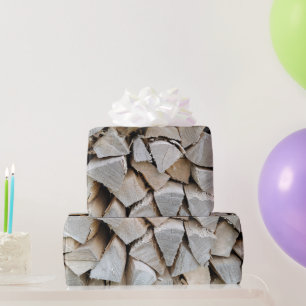 Split Wood Pile Geschenkpapier