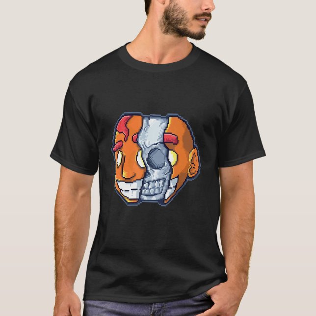 Splits Piixel Head Retro inspired with a Pixelated T-Shirt (Vorderseite)