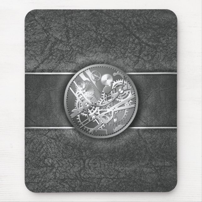 Splitter steampunk Uhrgänge Mousepad (Vorne)