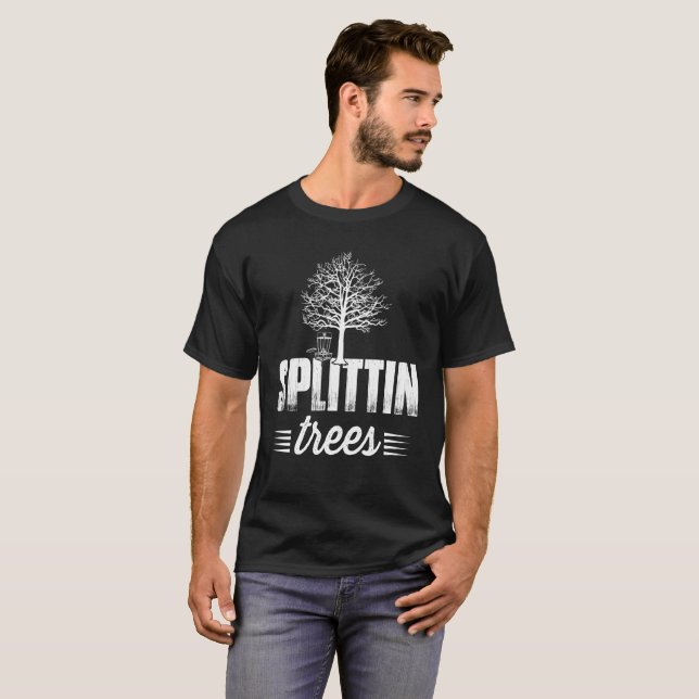 Splittin Baum-Disc-Golf T-Shirt (Vorne ganz)