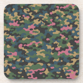 Splotch Square Plastic Untersetzer Set