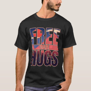 Splread Positivity Free Vater Hugs Liebe Text T-Shirt