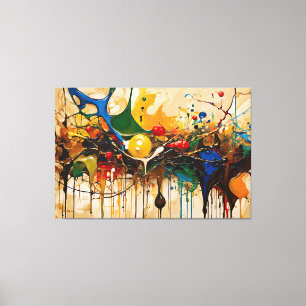 SPLT_25_0005, Action Painting Canvas Print Leinwanddruck