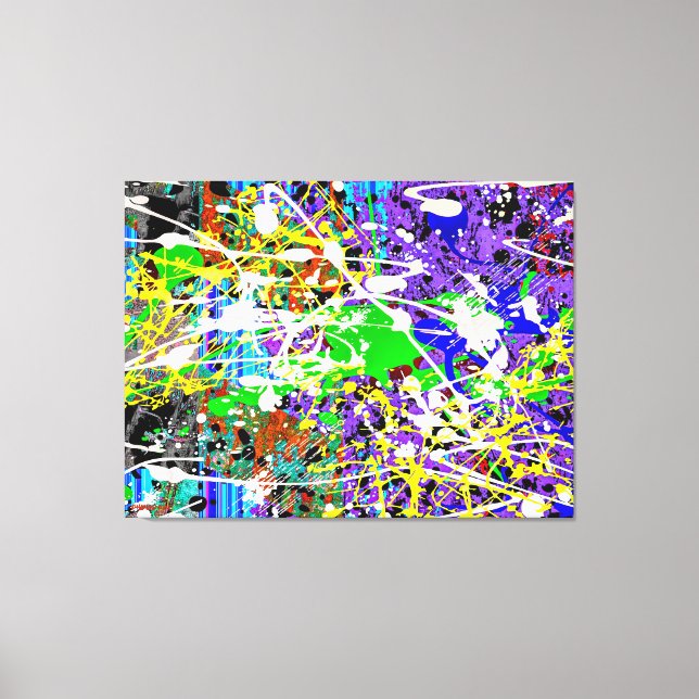 SPLTR DE MUNDO_04 - Action Painting - Leinwand Pri (Vorderseite)