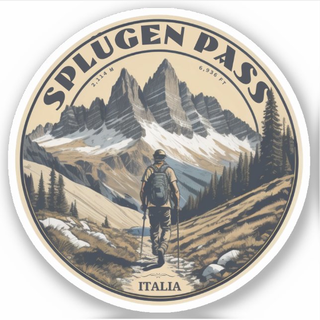 Splügen Falknerei - Falconeria Locarno Aufkleber (Vorderseite)