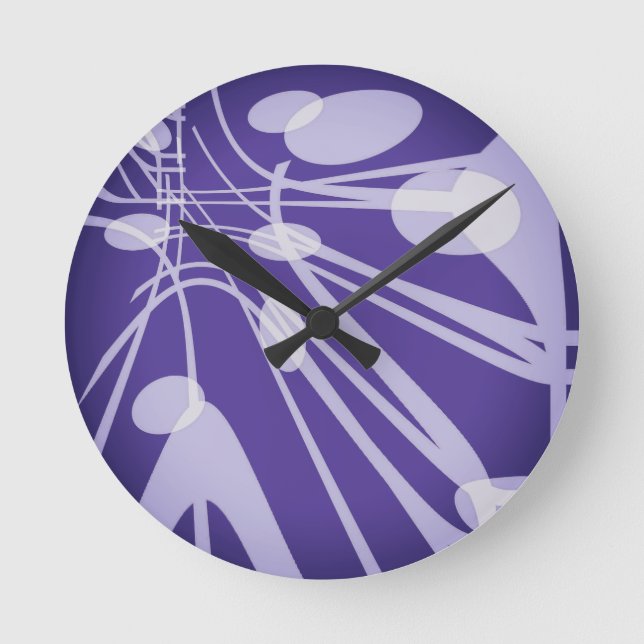 SPNP_8" Arrondi Acrylique Horloge murale (Recto)