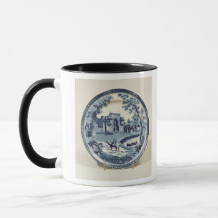 Spode blaue und weiße Platte, c.1815 Tasse