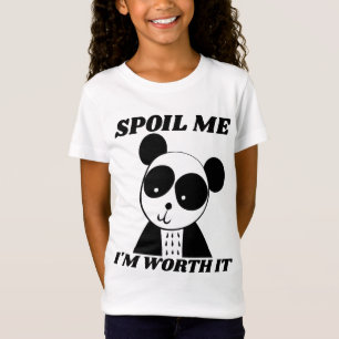 SPOIL ME PANDA PORTER filles T-SHIRTS