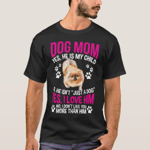 Spoiled Pekingese Hund Liebe Funny Mama Hund Mutte T-Shirt