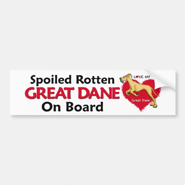 Spoiled Rotten Fawn Dane UC Autoaufkleber (Vorne)