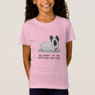 Spoiled Rotten Skye Terrier Dog (silber) Niedliche T-Shirt