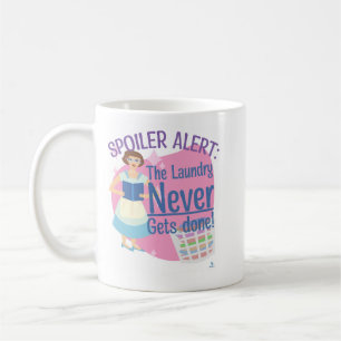 Spoiler hat nie Wäsche gelesen Retro Gal Kaffeetasse