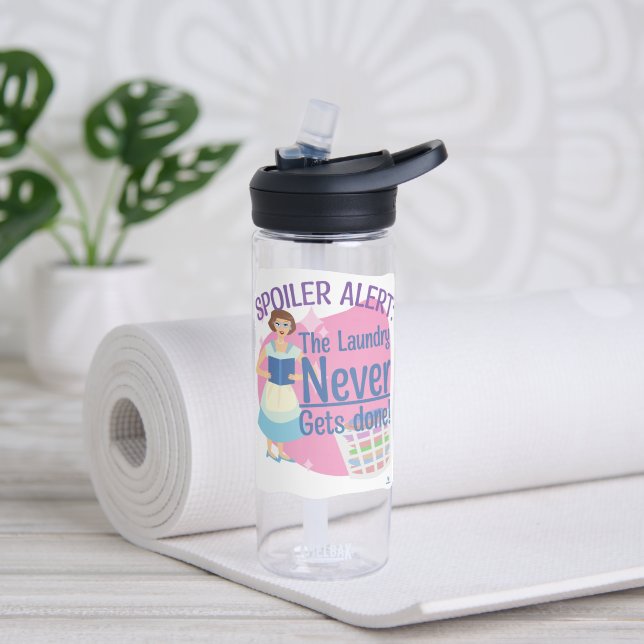 Spoiler hat noch nie die Hausfrau gelesen Trinkflasche (Yoga)