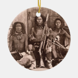 Spokane-amerikanischer Ureinwohner, 1861 (b/w Keramik Ornament
