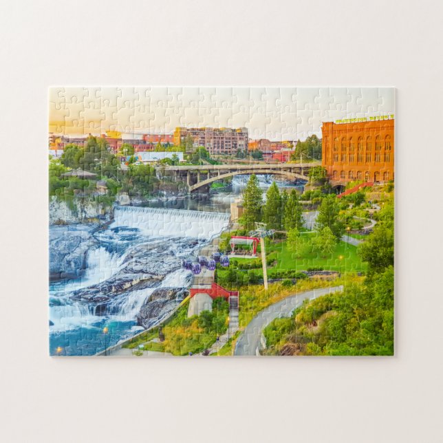 Spokane Falls Jigsaw Puzzle (Horizontal)