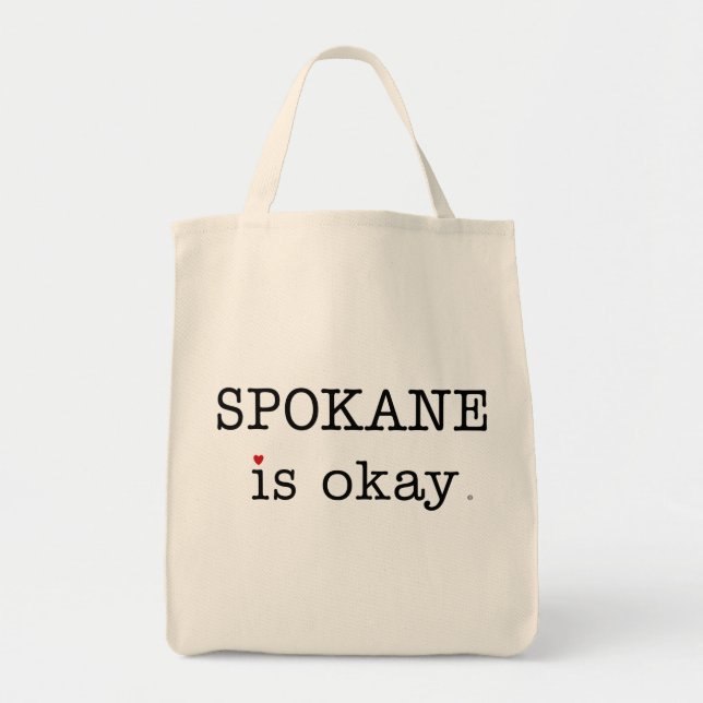 Spokane ist okayTaschen-Tasche Tragetasche (Vorne)