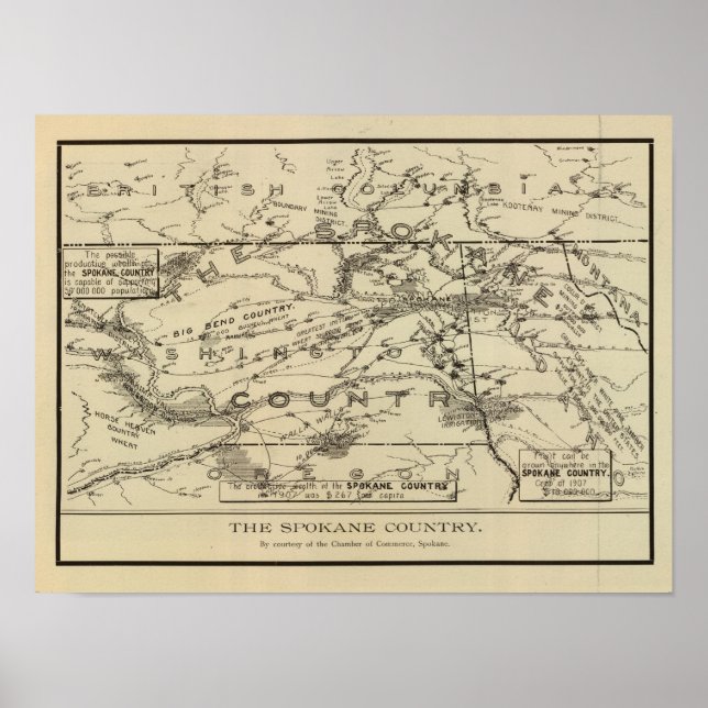 Spokane Land Poster (Vorne)
