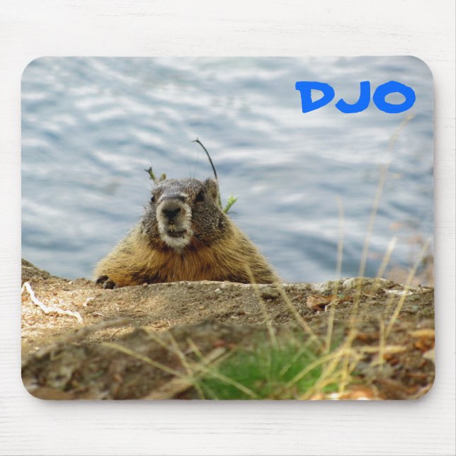 Spokane Marmot says, "Sup? Keule?" Mousepad (Vorne)