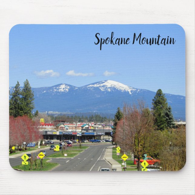 Spokane Mountain oder Ihr Bild Mousepad (Vorne)