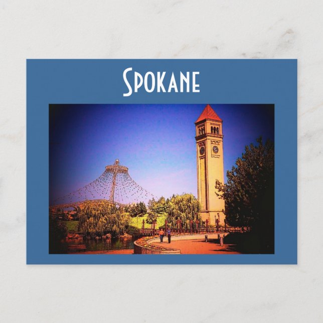 Spokane (Park) Postkarte (Vorderseite)