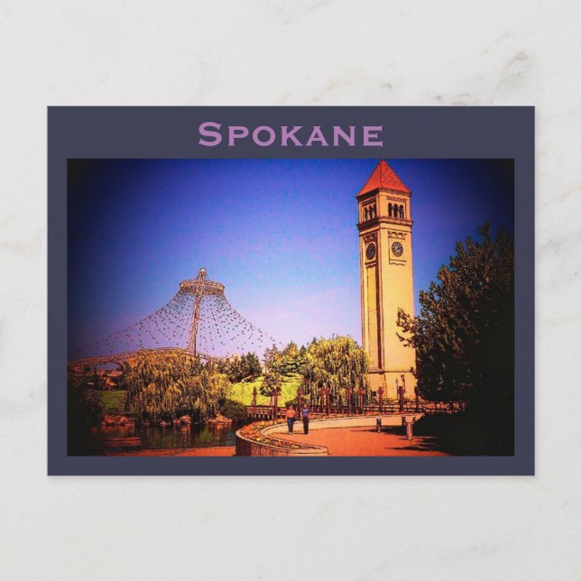 Spokane (Park) Postkarte (Vorderseite)