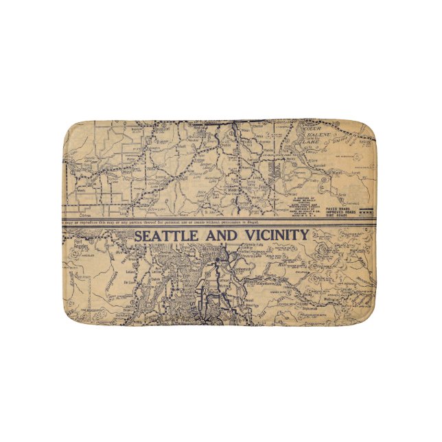 Spokane, Seattle Badematte (Vorderseite)