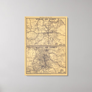Spokane, Seattle Leinwanddruck