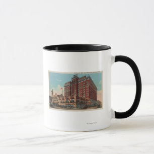Spokane, WA - Ansicht von Davenport-Hotel #1 Tasse