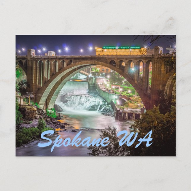 SPOKANE WA POSTKARTE (Vorderseite)