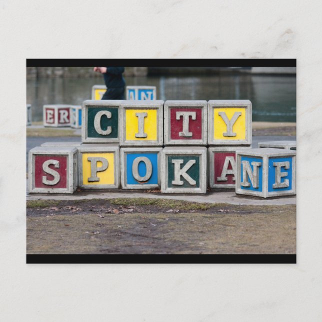 SPOKANE WA POSTKARTE (Vorderseite)