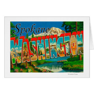 Spokane, Washington - große Buchstabe-Szenen