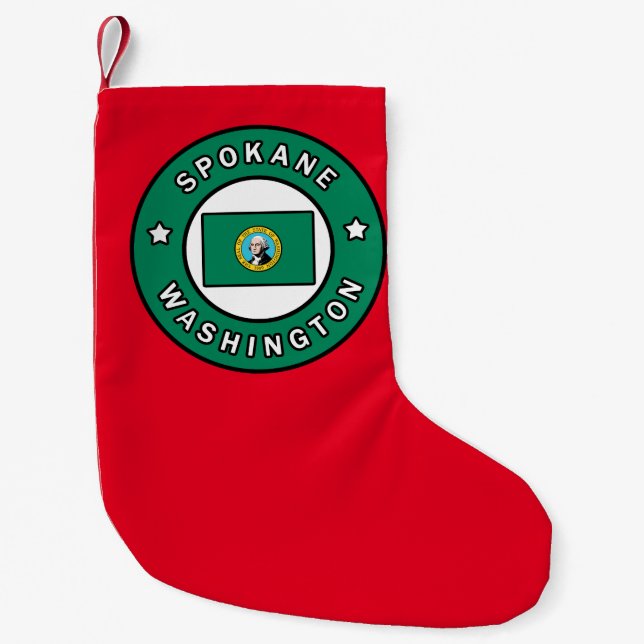 Spokane Washington Kleiner Weihnachtsstrumpf (Vorderseite)