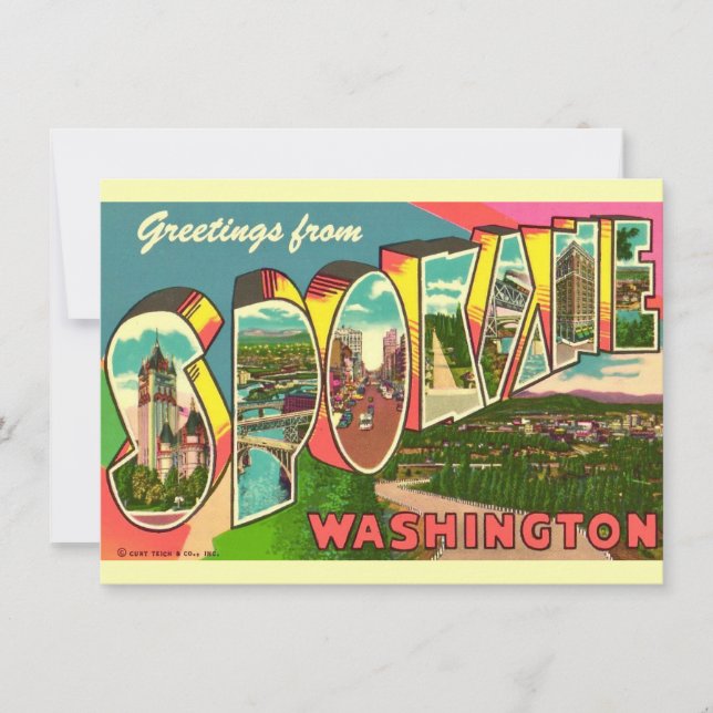 Spokane Washington Moving Faire-part (Devant)