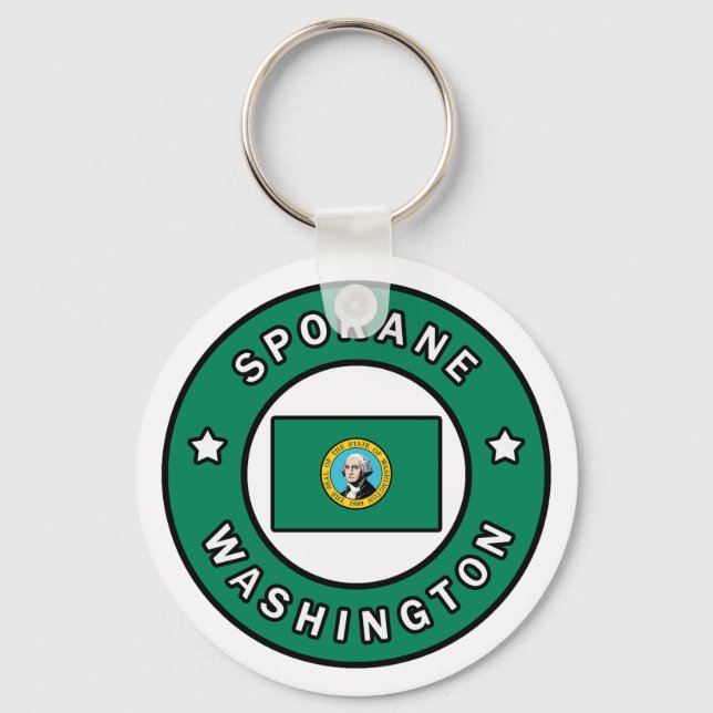 Spokane Washington Schlüsselanhänger (Vorderseite)