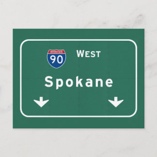 Spokane Washington wa Interstate Highway Freeway : Postkarte