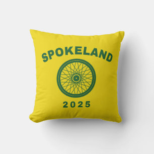 Spokeland Oakland Cycling Californian Cyclist Kissen