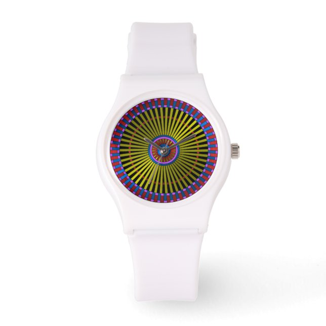 Spokes Metallic Armbanduhr (Vorderseite)