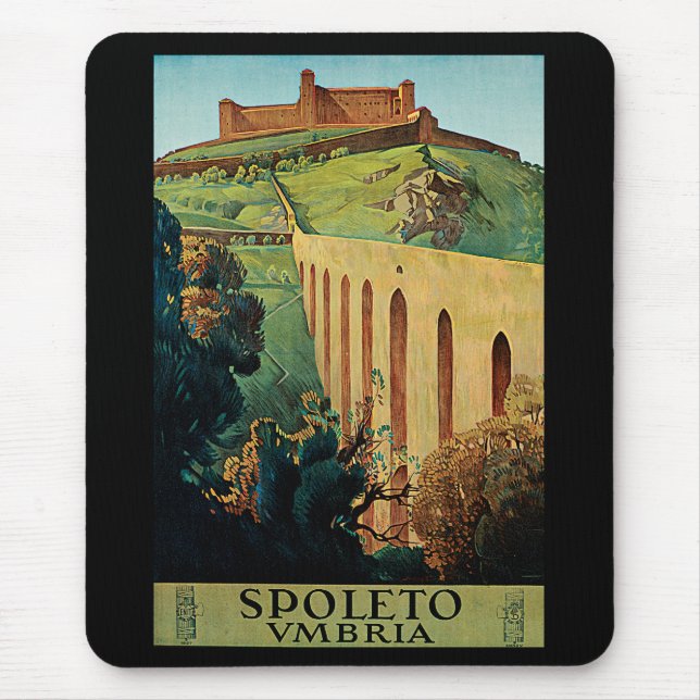 Spoletto ~ Umbrien Mousepad (Vorne)